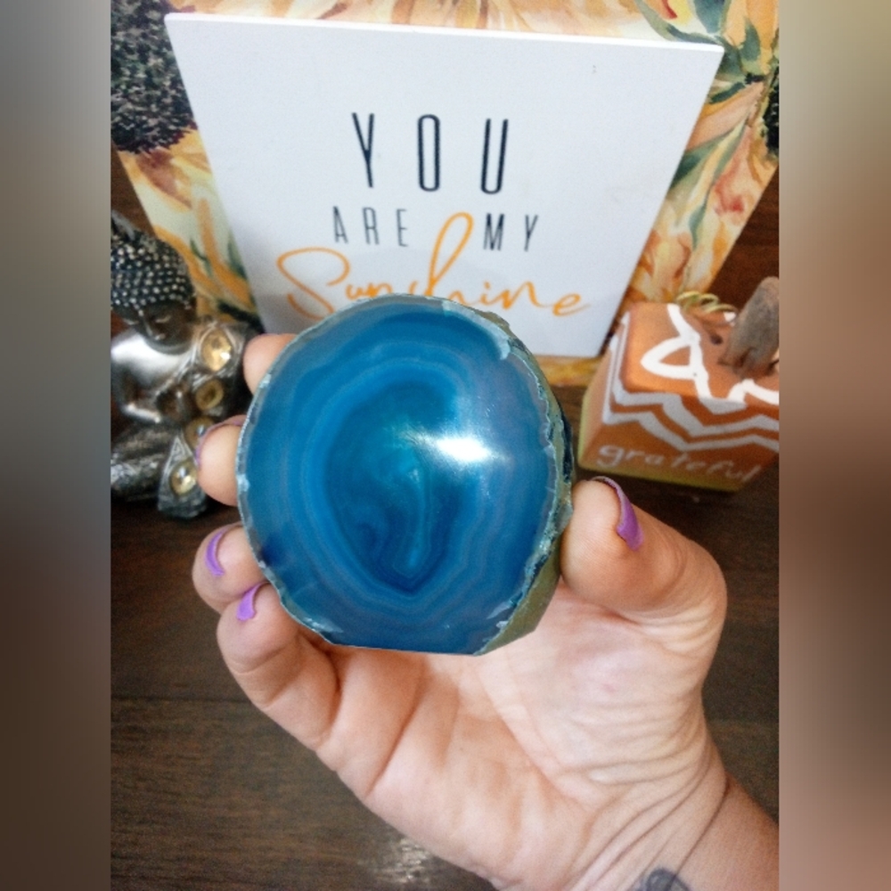 Blue Agate From Brazil